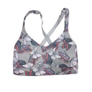 Victorias Secret Sport Bra Gray XS Butterflies